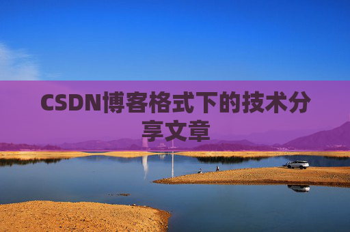 CSDN博客格式下的技术分享文章